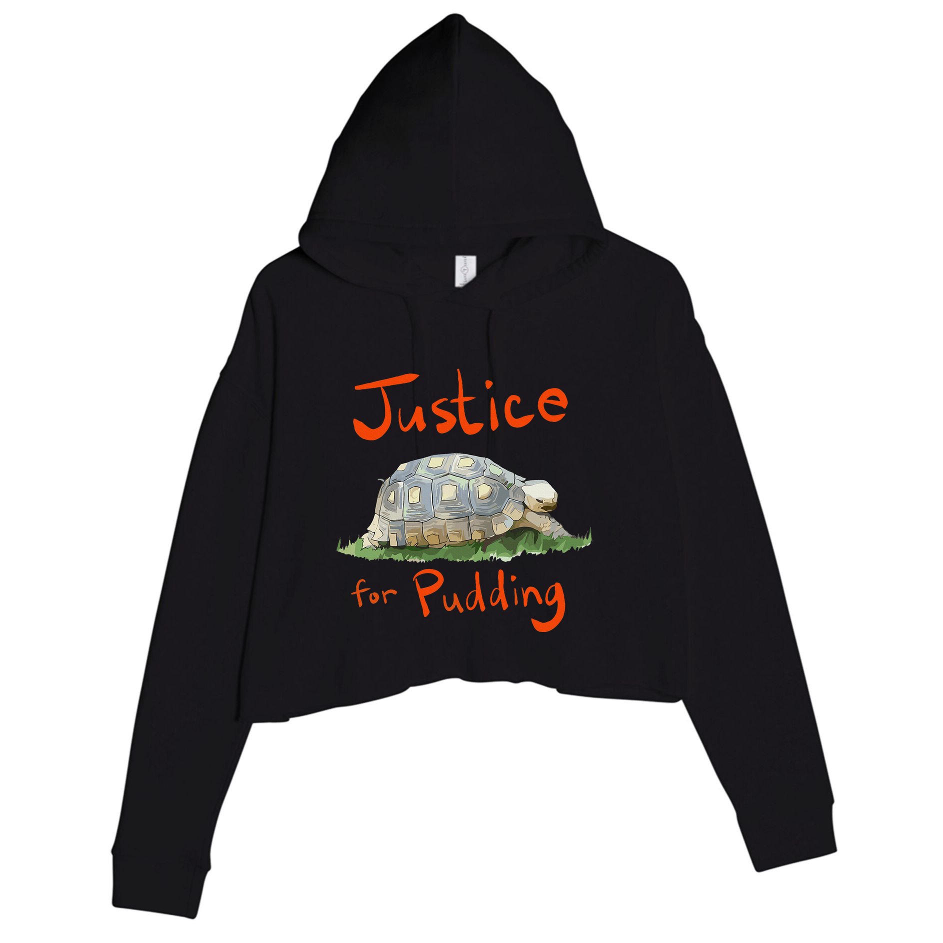 Justice For Pudding Crop Fleece Hoodie