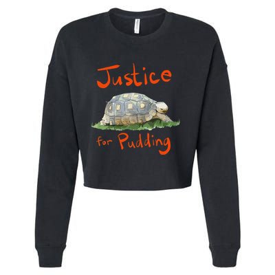 Justice For Pudding Cropped Pullover Crew