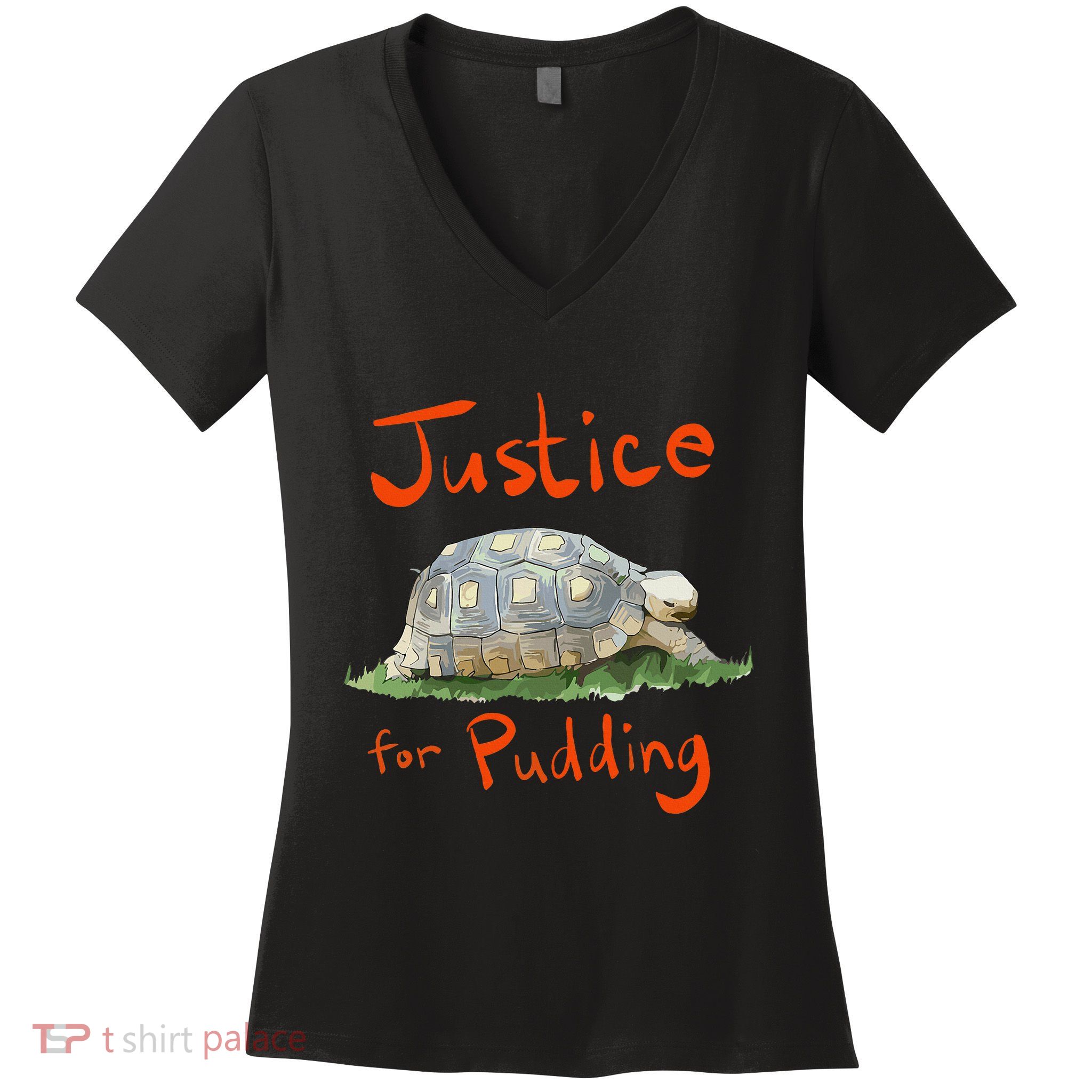 Justice For Pudding Women's V-Neck T-Shirt