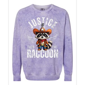 Justice For Peanut The Squirrel & Fred The Racoon Colorblast Crewneck Sweatshirt