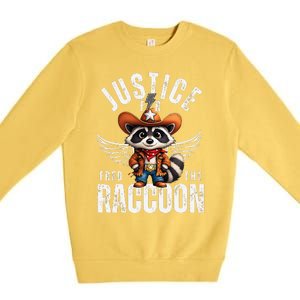 Justice For Peanut The Squirrel & Fred The Racoon Premium Crewneck Sweatshirt