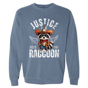 Justice For Peanut The Squirrel & Fred The Racoon Garment-Dyed Sweatshirt