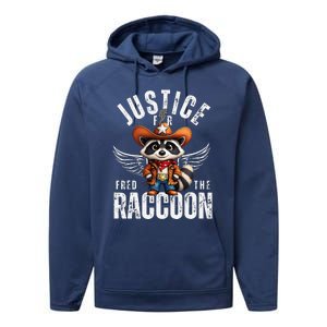 Justice For Peanut The Squirrel & Fred The Racoon Performance Fleece Hoodie