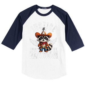 Justice For Peanut The Squirrel & Fred The Racoon Baseball Sleeve Shirt