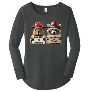 Justice For Peanut The Squirrel Justice For Fred The Raccoon Women's Perfect Tri Tunic Long Sleeve Shirt