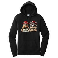 Justice For Peanut The Squirrel Justice For Fred The Raccoon Women's Pullover Hoodie