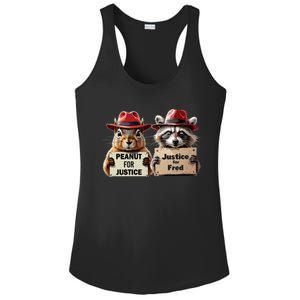 Justice For Peanut The Squirrel Justice For Fred The Raccoon Ladies PosiCharge Competitor Racerback Tank