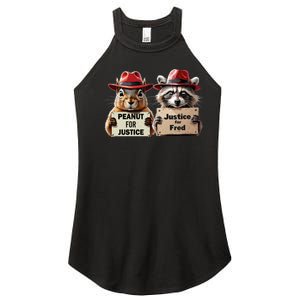 Justice For Peanut The Squirrel Justice For Fred The Raccoon Women's Perfect Tri Rocker Tank