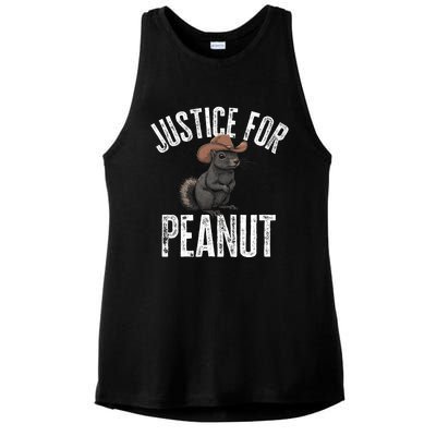 Justice For Peanut The Squirrel Peanut Squirrel Ladies PosiCharge Tri-Blend Wicking Tank