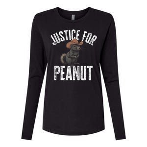 Justice For Peanut The Squirrel Peanut Squirrel Womens Cotton Relaxed Long Sleeve T-Shirt