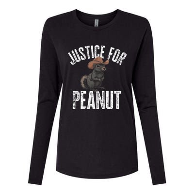 Justice For Peanut The Squirrel Peanut Squirrel Womens Cotton Relaxed Long Sleeve T-Shirt