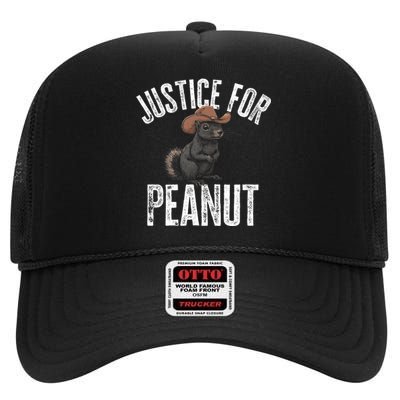 Justice For Peanut The Squirrel Peanut Squirrel High Crown Mesh Back Trucker Hat