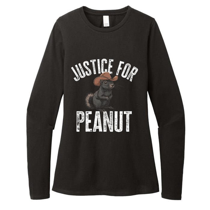 Justice For Peanut The Squirrel Peanut Squirrel Womens CVC Long Sleeve Shirt