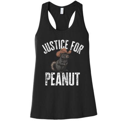 Justice For Peanut The Squirrel Peanut Squirrel Women's Racerback Tank