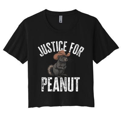 Justice For Peanut The Squirrel Peanut Squirrel Women's Crop Top Tee