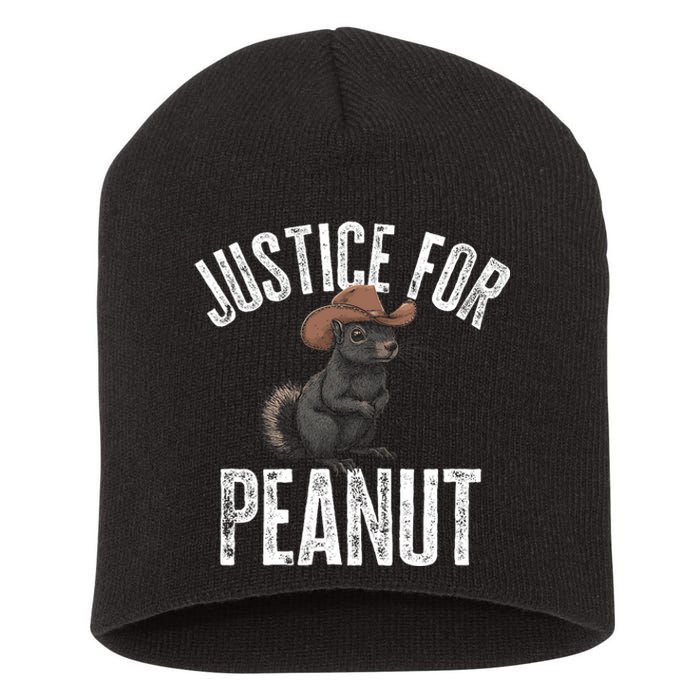 Justice For Peanut The Squirrel Peanut Squirrel Short Acrylic Beanie