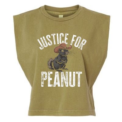 Justice For Peanut The Squirrel Peanut Squirrel Garment-Dyed Women's Muscle Tee