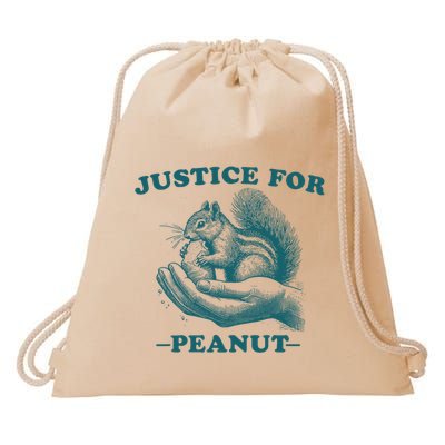 Justice For Peanut The Squirrel Peanut Squirrel Trending Drawstring Bag