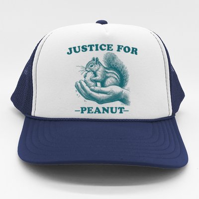 Justice For Peanut The Squirrel Peanut Squirrel Trending Trucker Hat