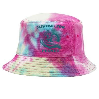 Justice For Peanut The Squirrel Peanut Squirrel Trending Tie-Dyed Bucket Hat