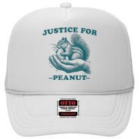 Justice For Peanut The Squirrel Peanut Squirrel Trending High Crown Mesh Back Trucker Hat