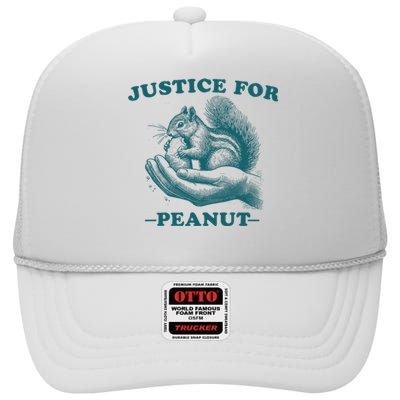 Justice For Peanut The Squirrel Peanut Squirrel Trending High Crown Mesh Back Trucker Hat