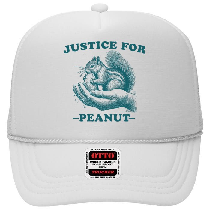 Justice For Peanut The Squirrel Peanut Squirrel Trending High Crown Mesh Back Trucker Hat