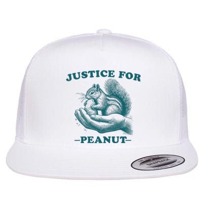 Justice For Peanut The Squirrel Peanut Squirrel Trending Flat Bill Trucker Hat