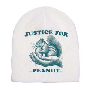 Justice For Peanut The Squirrel Peanut Squirrel Trending Short Acrylic Beanie