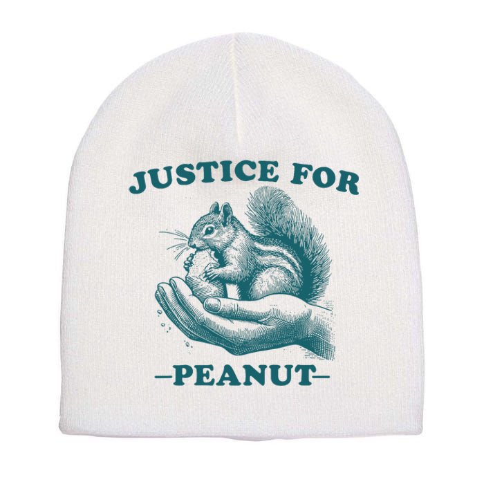 Justice For Peanut The Squirrel Peanut Squirrel Trending Short Acrylic Beanie