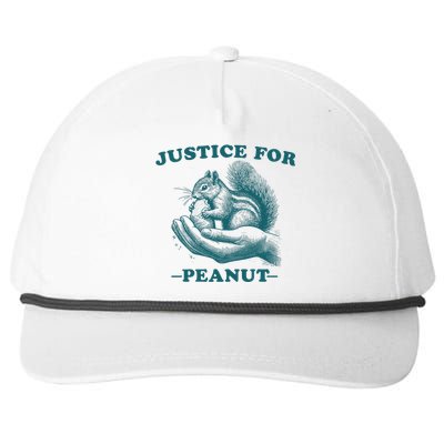 Justice For Peanut The Squirrel Peanut Squirrel Trending Snapback Five-Panel Rope Hat