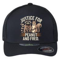 Justice For Peanut And Fred Peanut Squirrel Fred Raccoon Flexfit Unipanel Trucker Cap