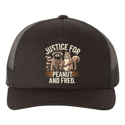 Justice For Peanut And Fred Peanut Squirrel Fred Raccoon Yupoong Adult 5-Panel Trucker Hat