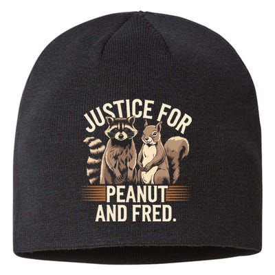 Justice For Peanut And Fred Peanut Squirrel Fred Raccoon Sustainable Beanie