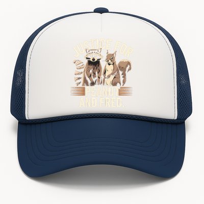 Justice For Peanut And Fred Peanut Squirrel Fred Raccoon Trucker Hat