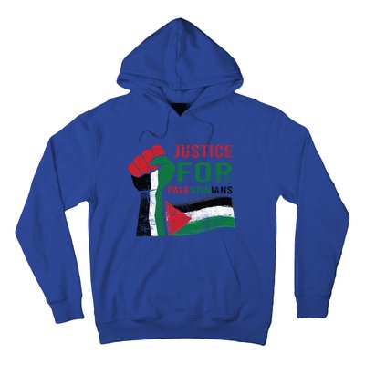 Justice For Palestinian Hand Raise Free Palestine Flag Gift Hoodie