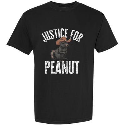 Justice For Peanut The Squirrel Peanut Squirrel Design Garment-Dyed Heavyweight T-Shirt