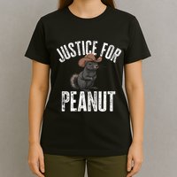 Justice For Peanut The Squirrel Peanut Squirrel Design T-Shirt