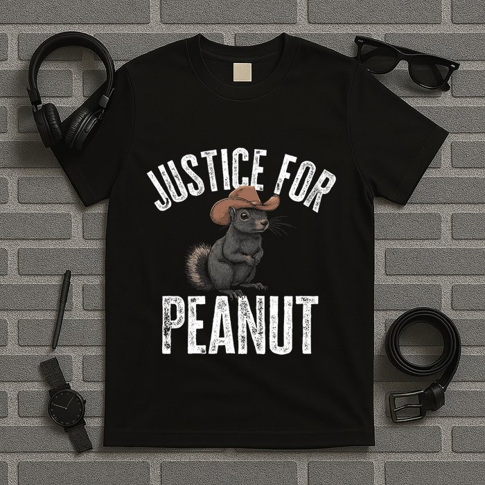 Justice For Peanut The Squirrel Peanut Squirrel Design T-Shirt