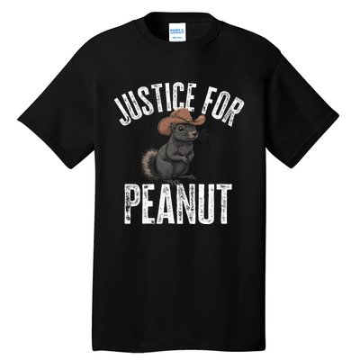 Justice For Peanut The Squirrel Peanut Squirrel Design Tall T-Shirt