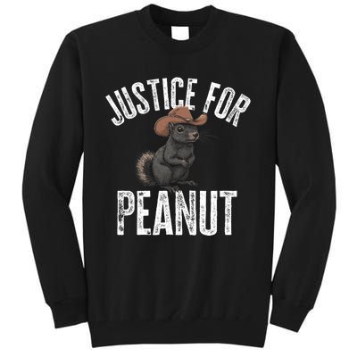 Justice For Peanut The Squirrel Peanut Squirrel Design Tall Sweatshirt