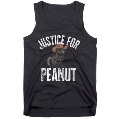 Justice For Peanut The Squirrel Peanut Squirrel Design Tank Top