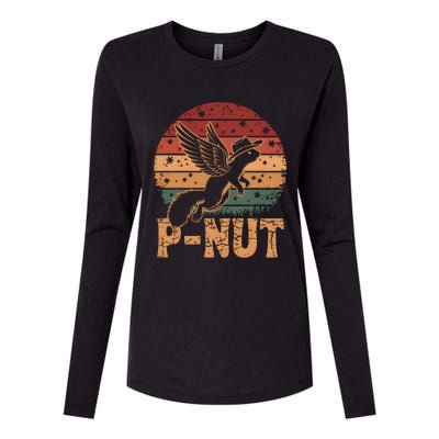 Justice For Peanut P’Nut Pnut Squirrel Lover Womens Cotton Relaxed Long Sleeve T-Shirt