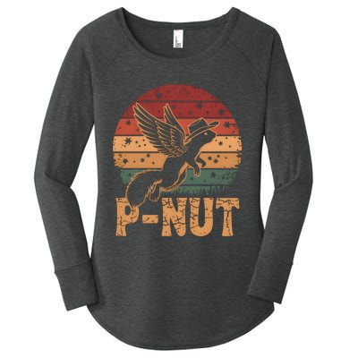 Justice For Peanut P’Nut Pnut Squirrel Lover Women's Perfect Tri Tunic Long Sleeve Shirt