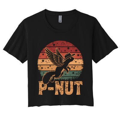 Justice For Peanut P’Nut Pnut Squirrel Lover Women's Crop Top Tee