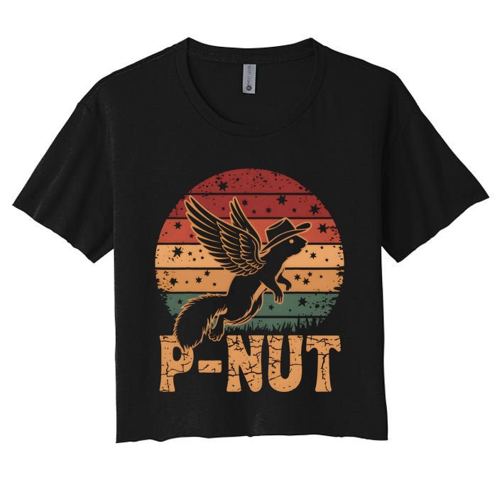 Justice For Peanut P’Nut Pnut Squirrel Lover Women's Crop Top Tee