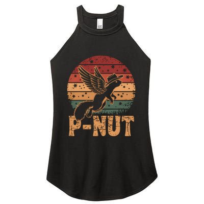 Justice For Peanut P’Nut Pnut Squirrel Lover Women's Perfect Tri Rocker Tank