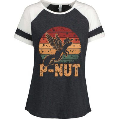 Justice For Peanut P’Nut Pnut Squirrel Lover Enza Ladies Jersey Colorblock Tee