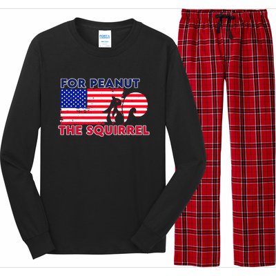 Justice For Peanut P’Nut Pnut Squirrel Trump 2024 Long Sleeve Pajama Set