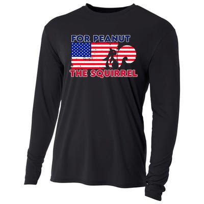 Justice For Peanut P’Nut Pnut Squirrel Trump 2024 Cooling Performance Long Sleeve Crew